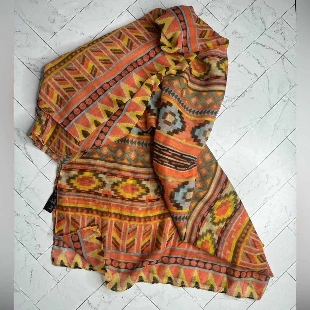 Forever 21 Multicolor Scarf - 100% Polyester